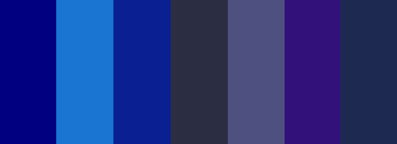 оттенки navy blue (морского синего)